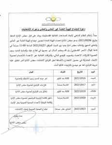 دعوة إجتماع الهيئة العامة غير العادي والعادي وإجراء الإنتخابات