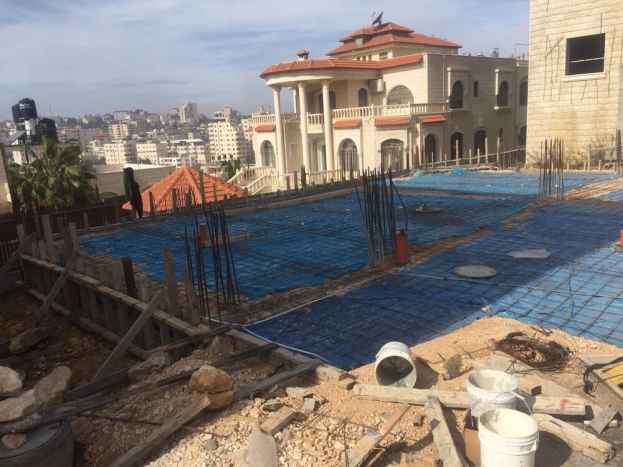 اعمال بناء مقر الاتحاد في بيتونيا/ رام الله